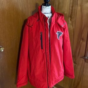 NFL Atlanta Falcons Fleece Lined Windbreaker NWOT